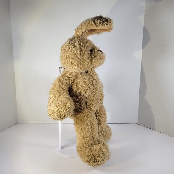 16" Bunny Rabbit Curly Tan Plush Retired 1997 Build-a-Bear Laughing Sounds - Picture 6 of 13